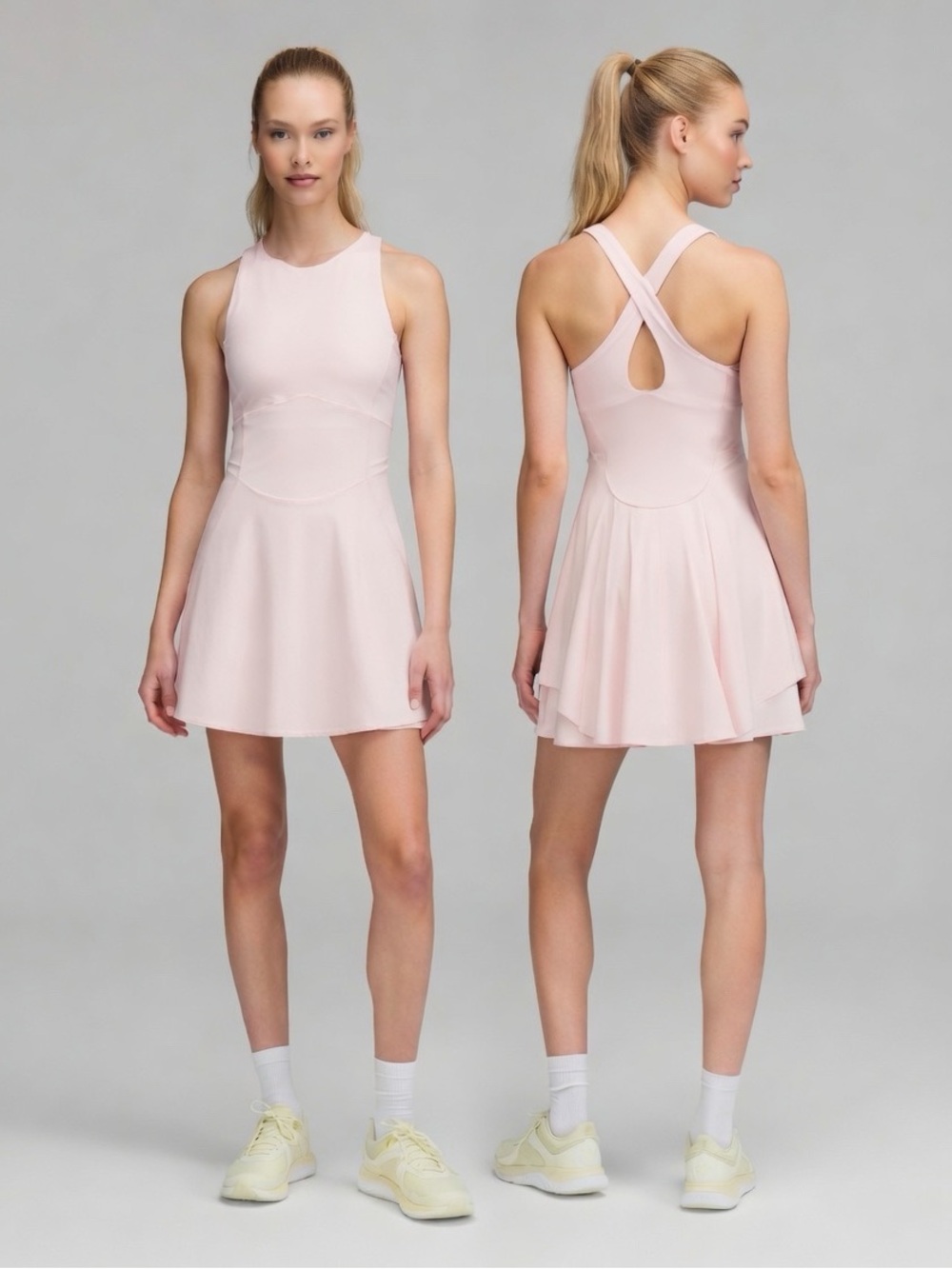 LULULEMON ATHLETICA Court Crush Tennis Dress in Strawberry Milkshake